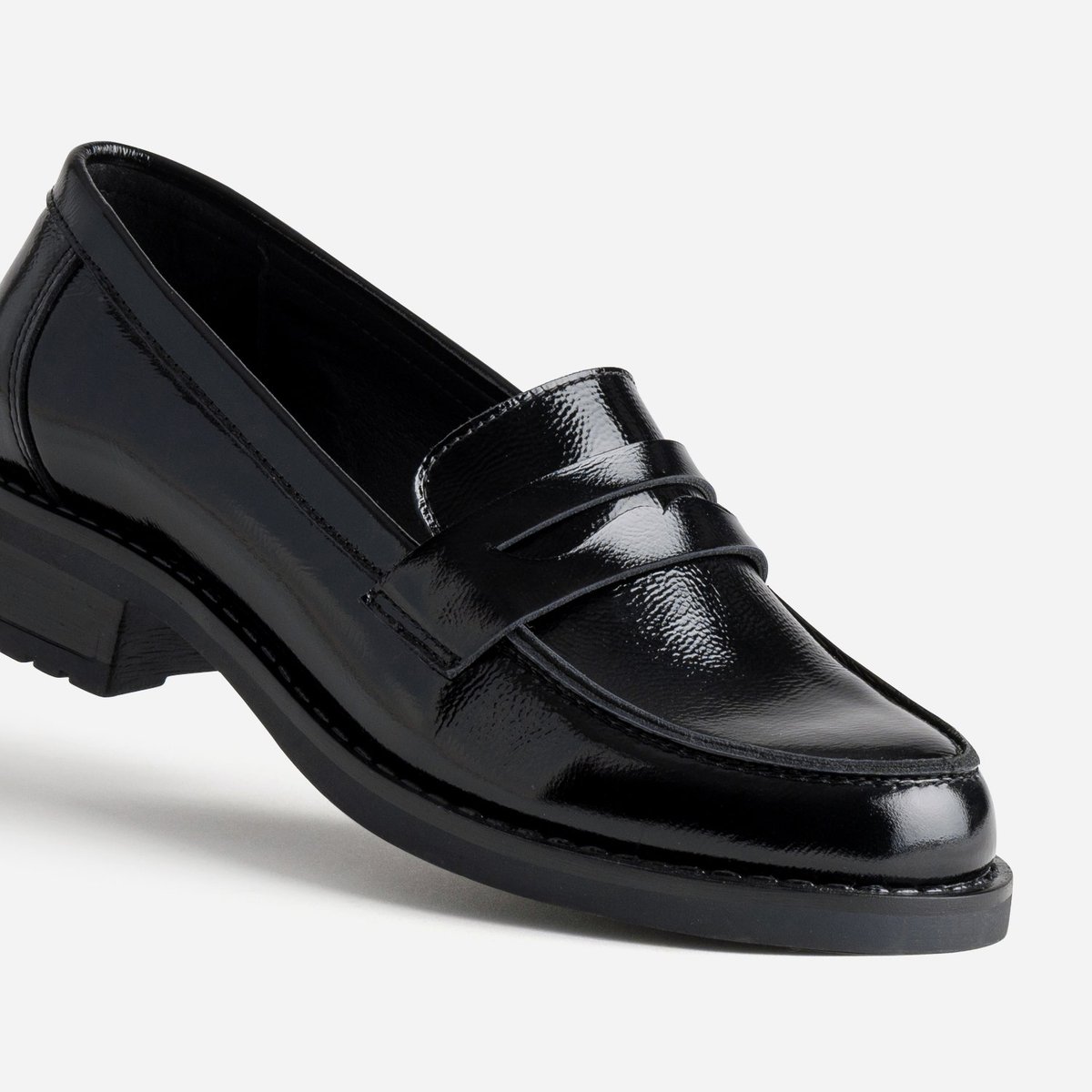 Mocassin en cuir GINGER noir, ERAM