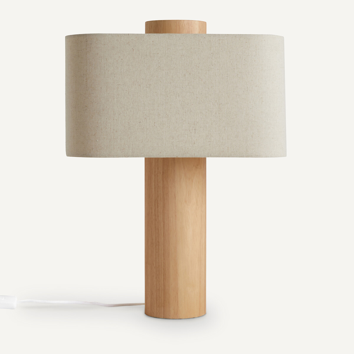 Lampada da tavolo in rovere e lino, Dryade naturale , AM.PM