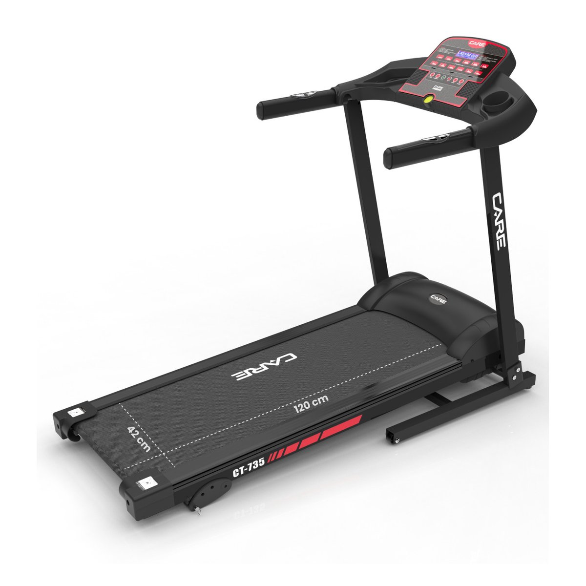 Tapis de course connecté - 14km/h - CARE - KINOMAP rouge, CARE FITNESS