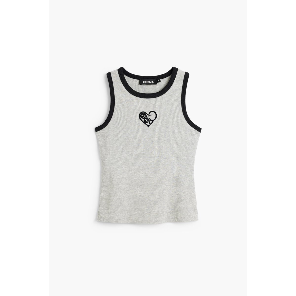 Débardeur 100 % coton gris, DESIGUAL