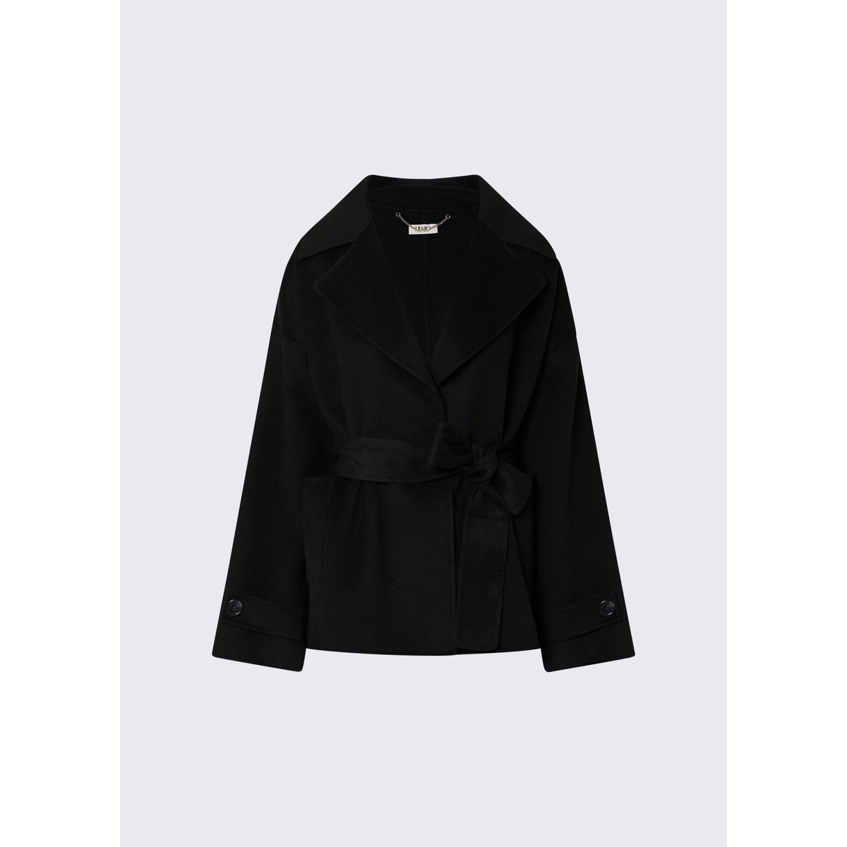 Manteau court en laine noir, LIU JO