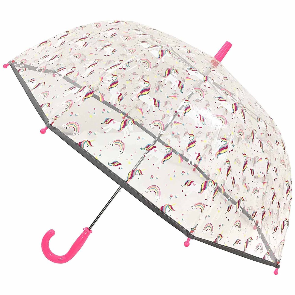 Parapluie cloche transparent, Licorne licorne, SMATI