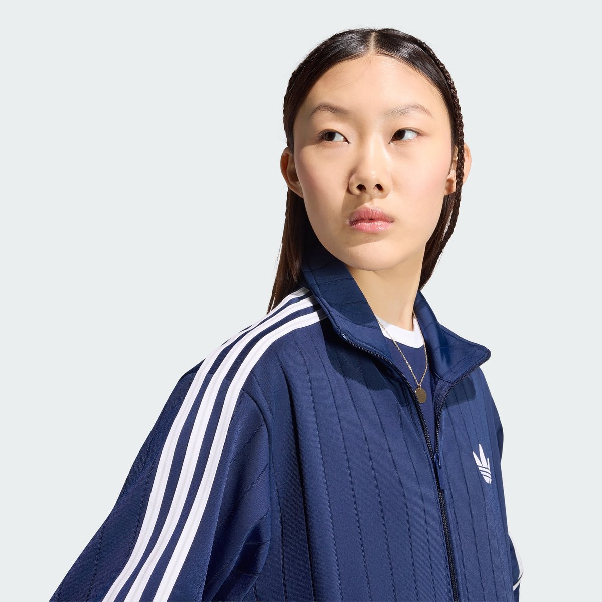 Veste De Survêtement Ample Fines Rayures Firebird Veste De Survêtement Ample Fines Rayures Firebird night indigo / white / grey two, adidas Originals