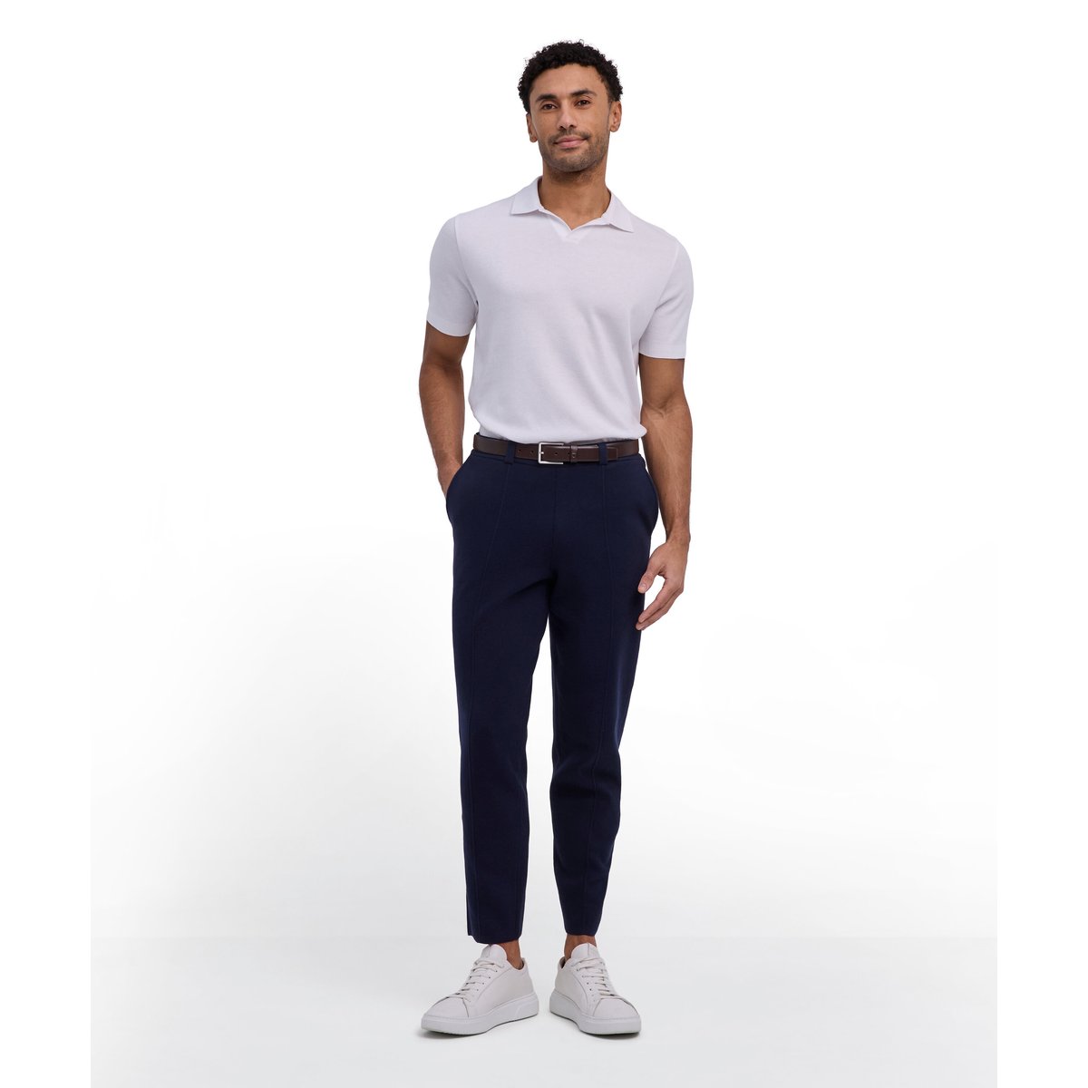 Polo shirt Smart Easy Care blanc, FALKE