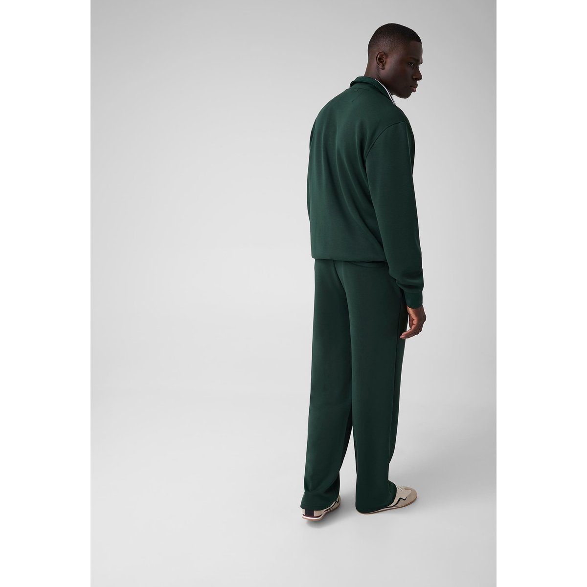 Sweatshirt À Col Montant vert foncé, GUESS