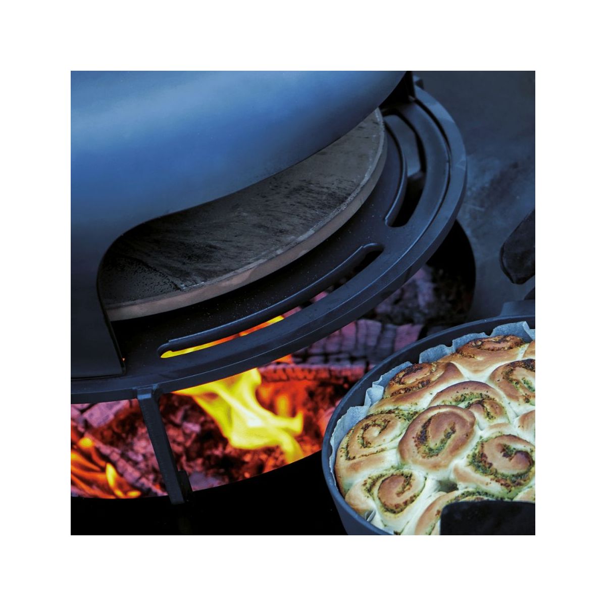 Grille barbecue OA-PO-85 (Oven 100 avec pelle + pierre à pizza) couleur unique, OFYR