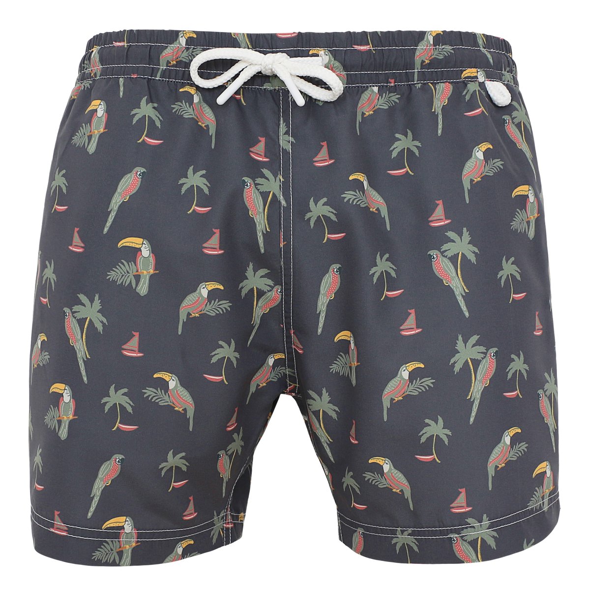 Short de bain MONTAUK 2454 Parrot vert, LES LOULOUS DE LA PLAGE