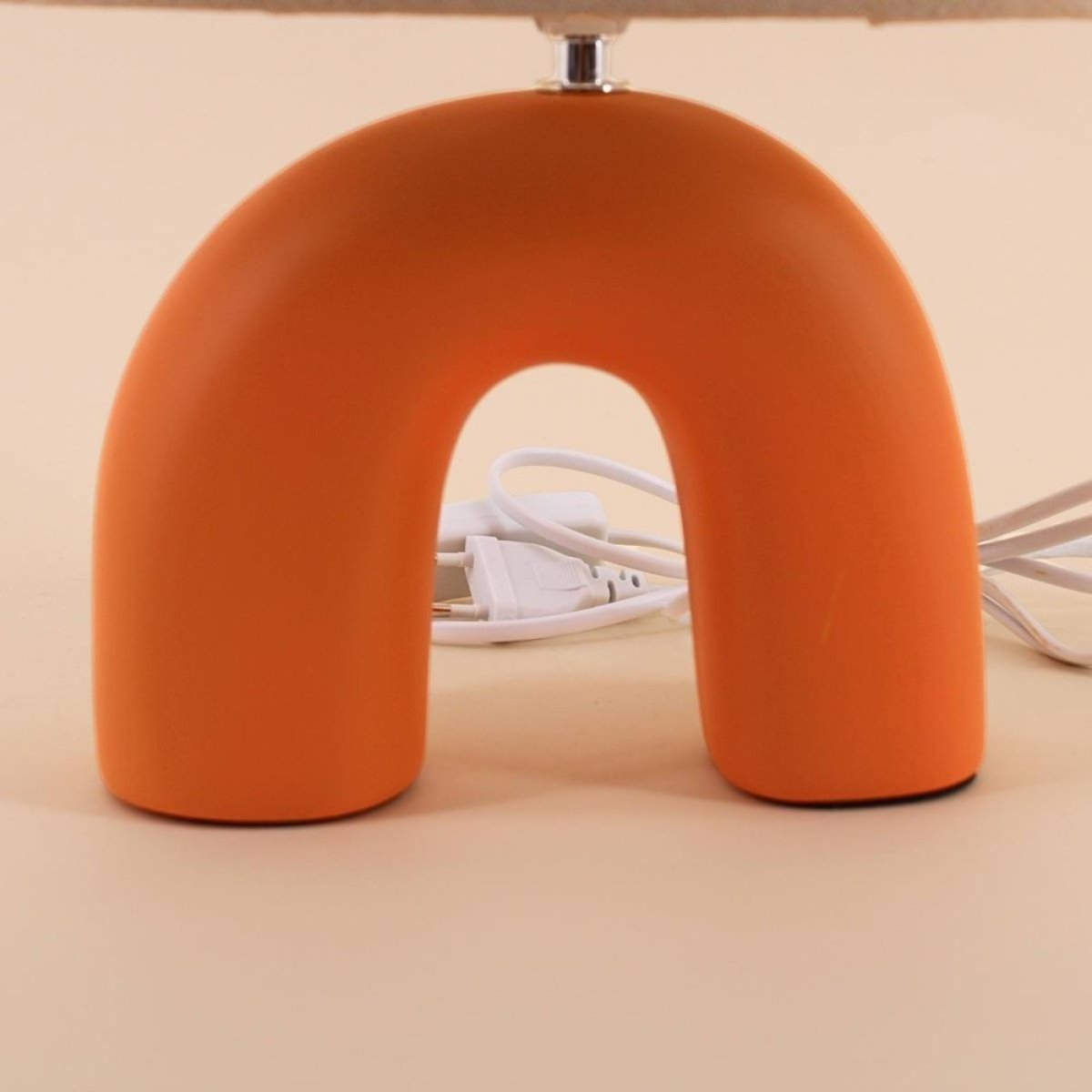 Lampe en céramique arche terracotta terracotta, ORNAMI