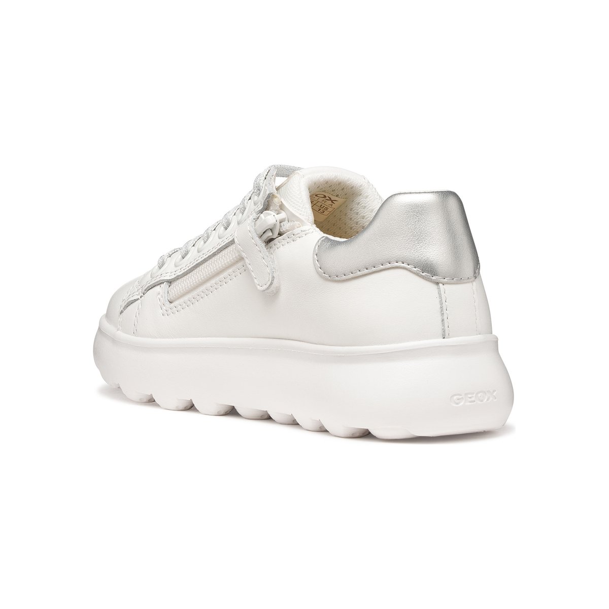Baskets  J PUFFYPOP blanc/argent, GEOX
