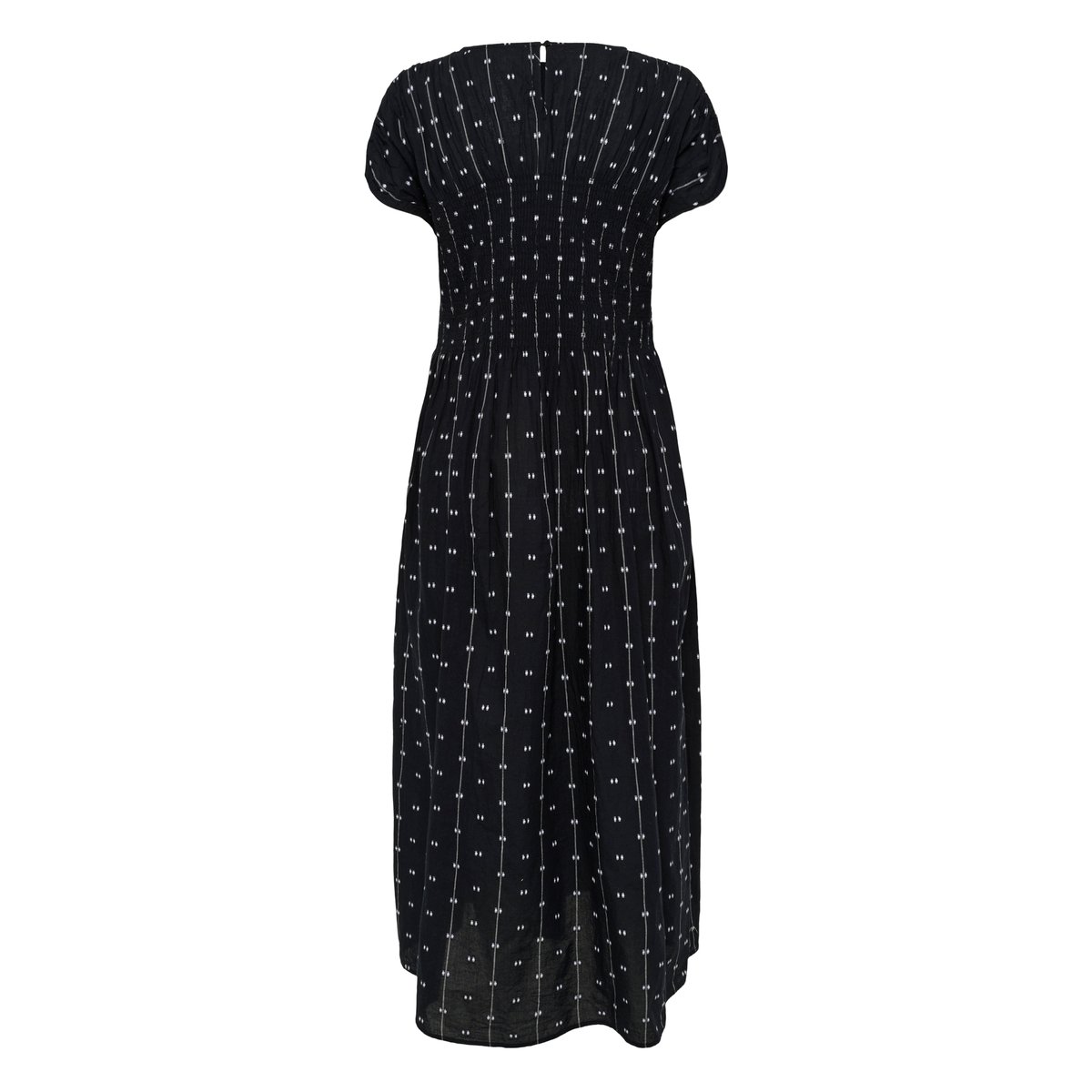 Robe noir black w white dobby, SOAKED IN LUXURY