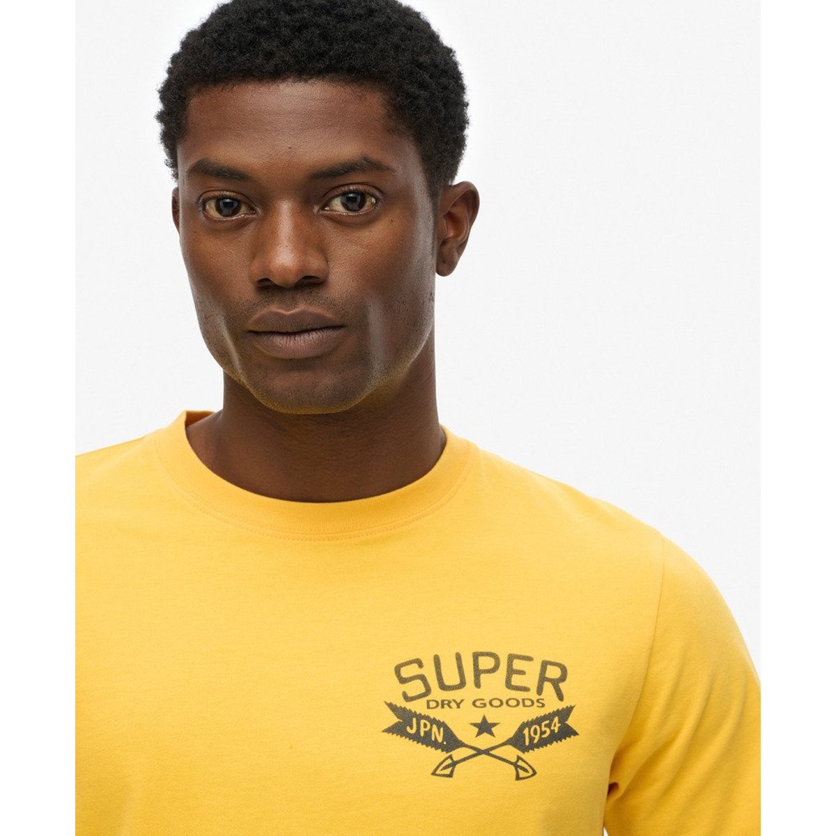 T-shirt Lo-fi Outdoors Chest utah doré, SUPERDRY