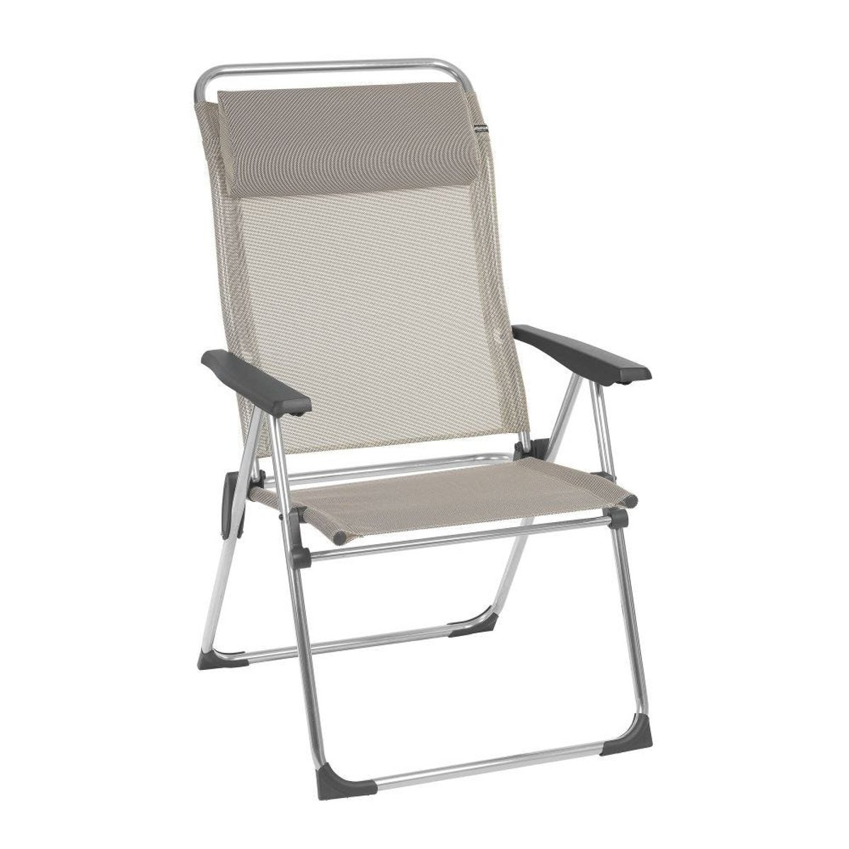 Fauteuil pliant multi-positions XL - ALU CHAM XL seigle, LAFUMA MOBILIER
