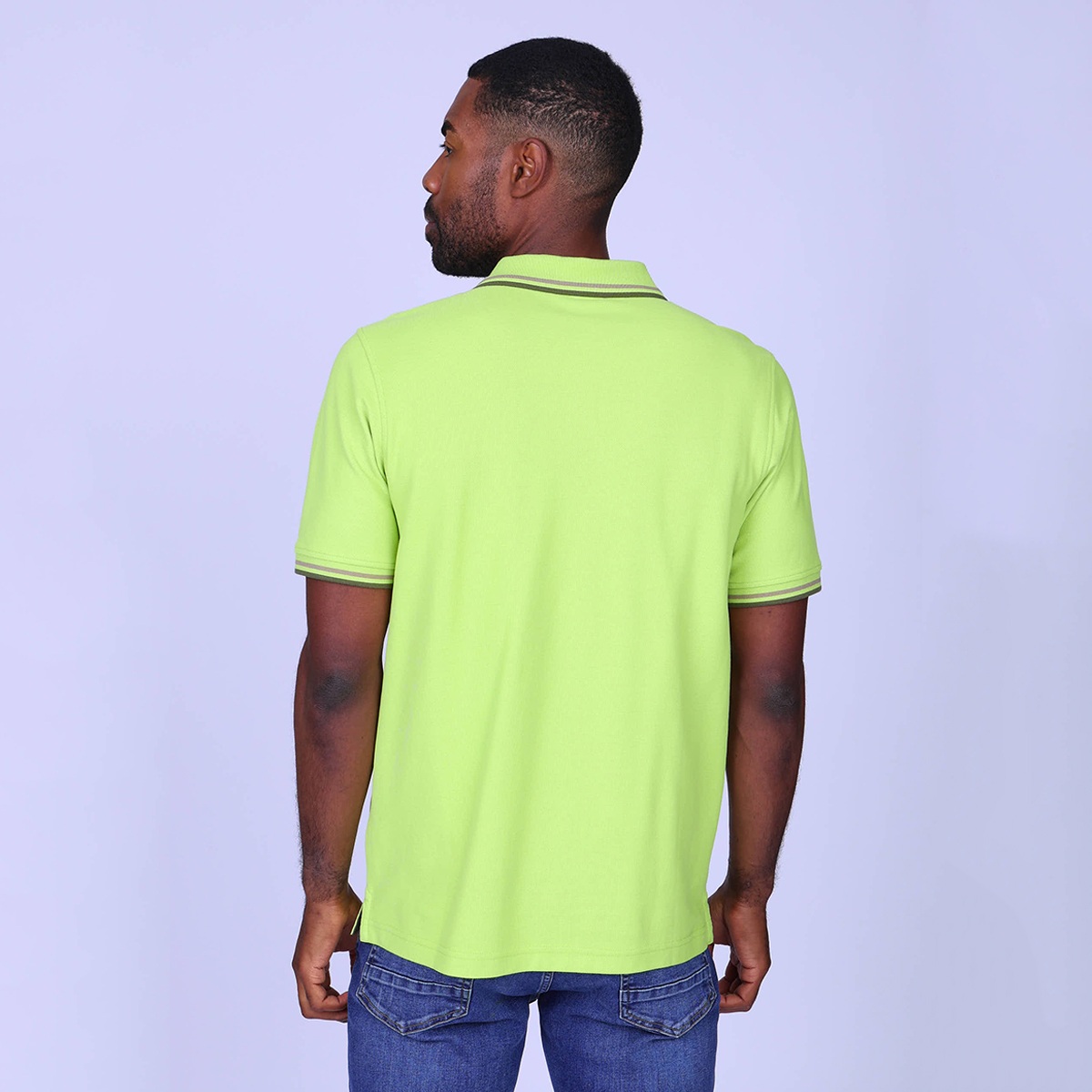 Polo Edison vert acide, MISE AU GREEN