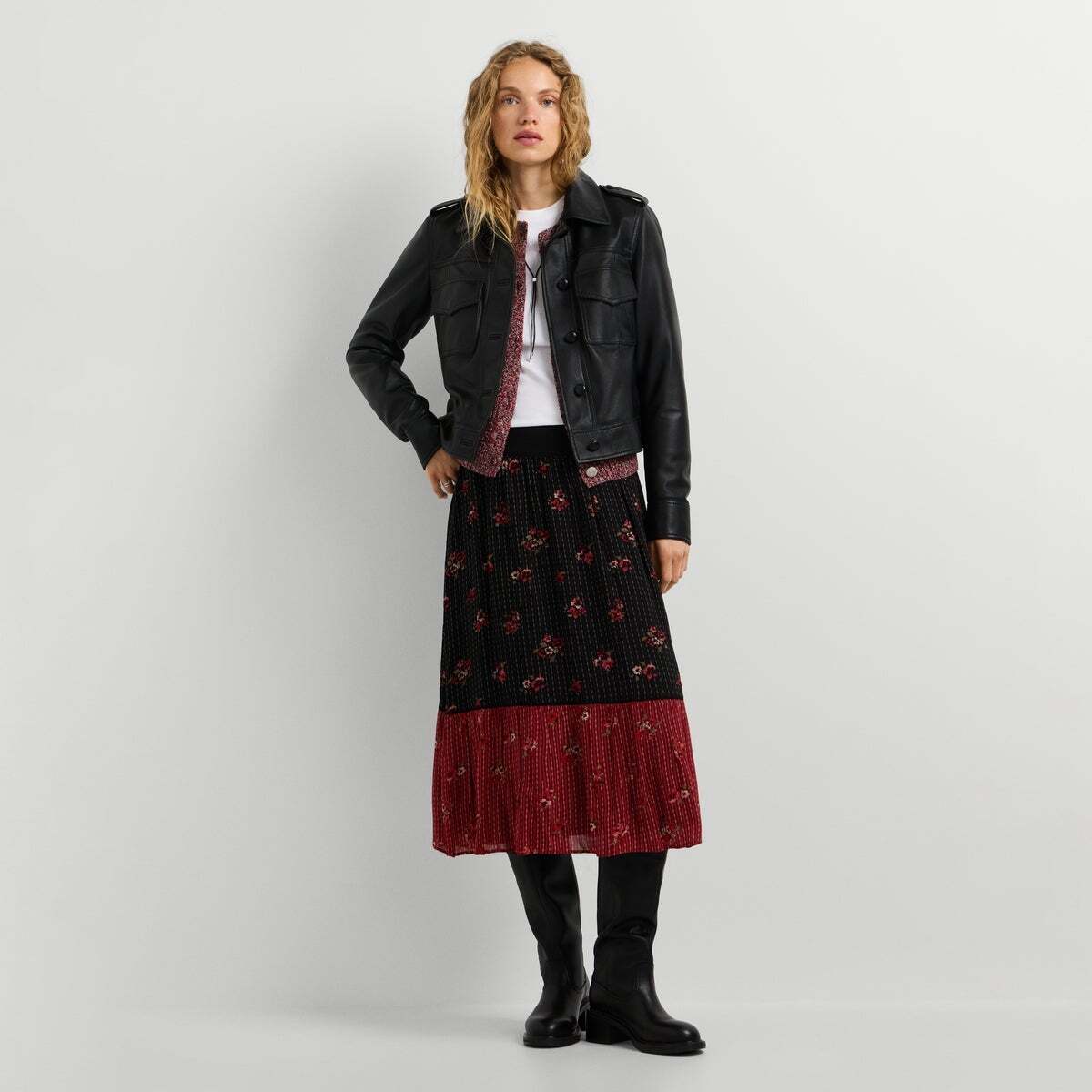 Veste En Cuir noir, PEPE JEANS