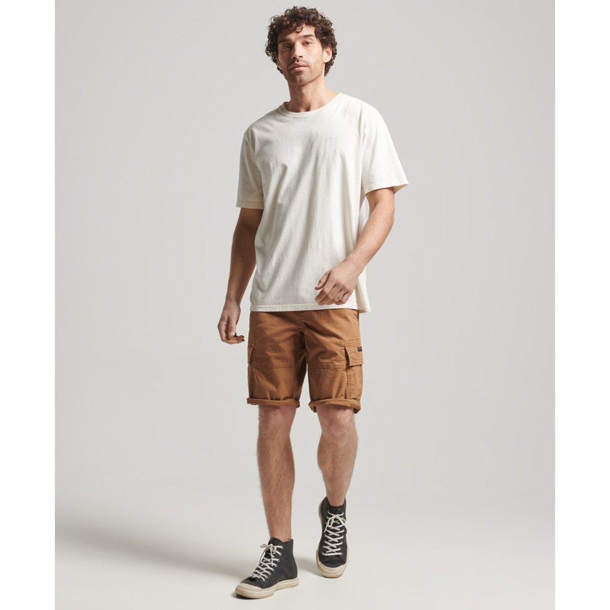 Short Cargo Organic Coupe Décontractée marron denim co tobacco, SUPERDRY