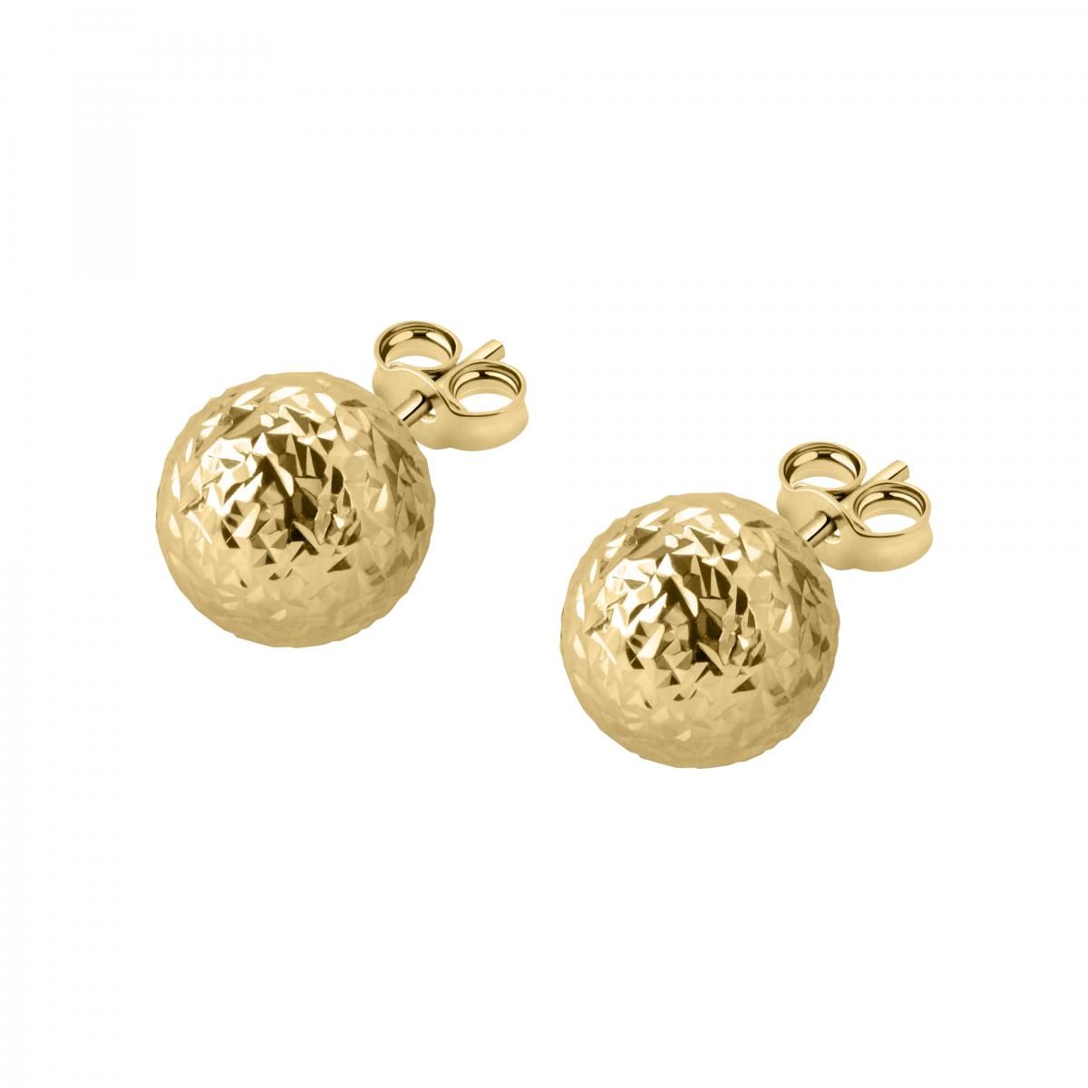 Boucles d'oreilles en or jaune 750 CLASSIC or jaune, BLUESPIRIT