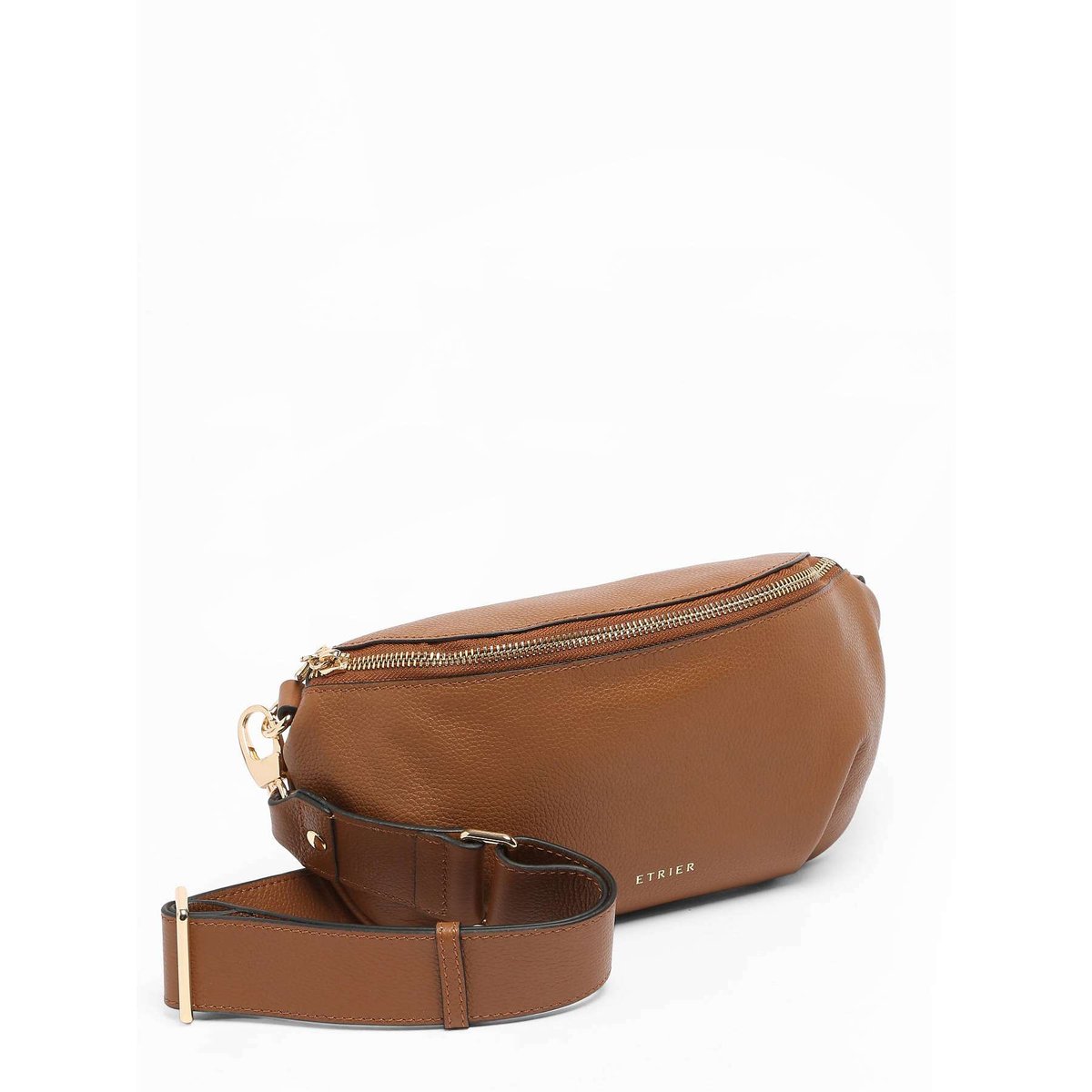 Sac banane M Tradition cuir camel, ETRIER