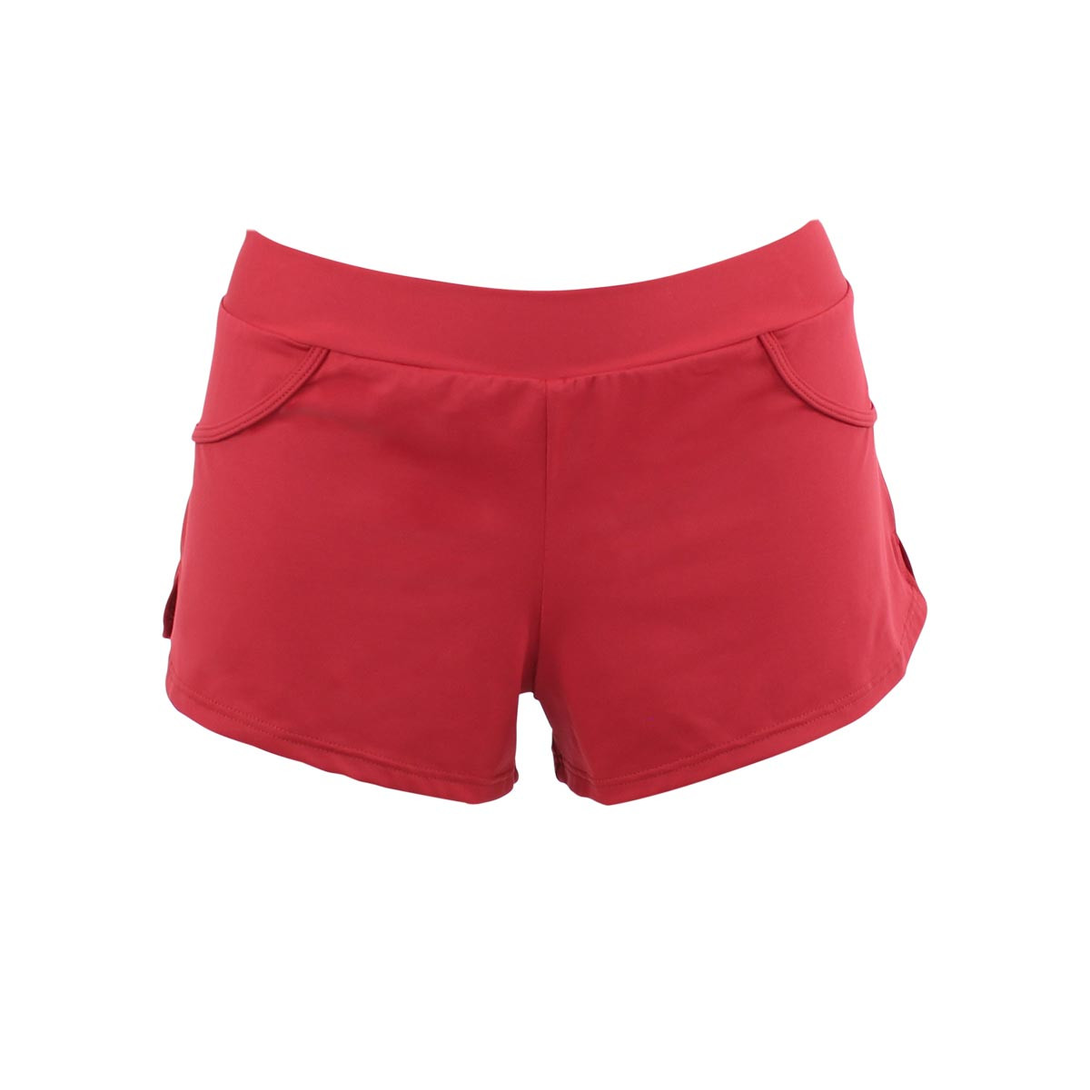 Short de bain femme GRACE rouge, JANINE ROBIN