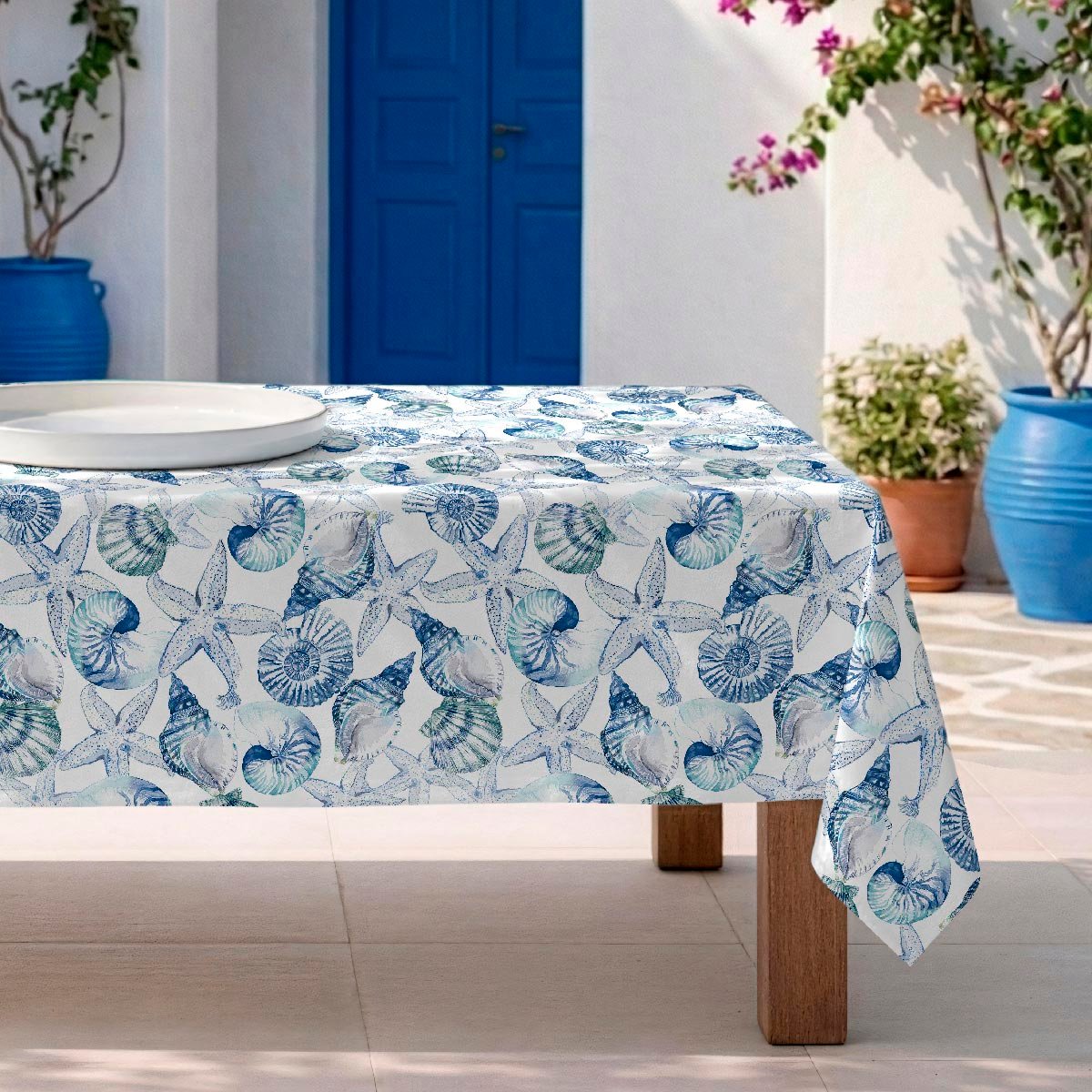 Nappe anti-taches Shell - coton 100% - multicolore, NAF NAF HOME