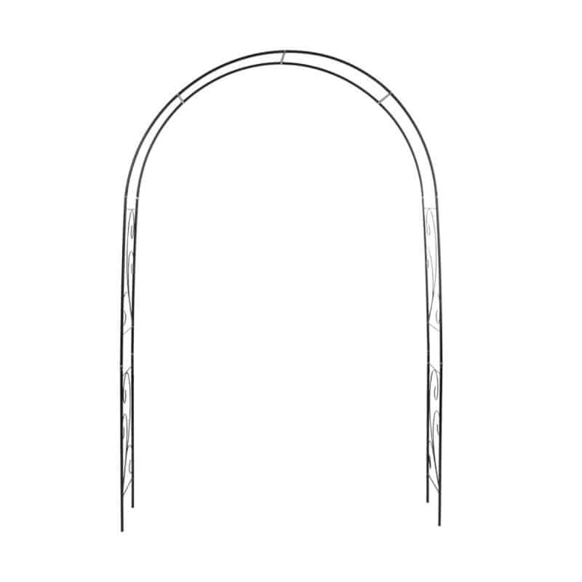Arche en métal motifs volutes 218 cm couleur unique, ESSCHERT DESIGN