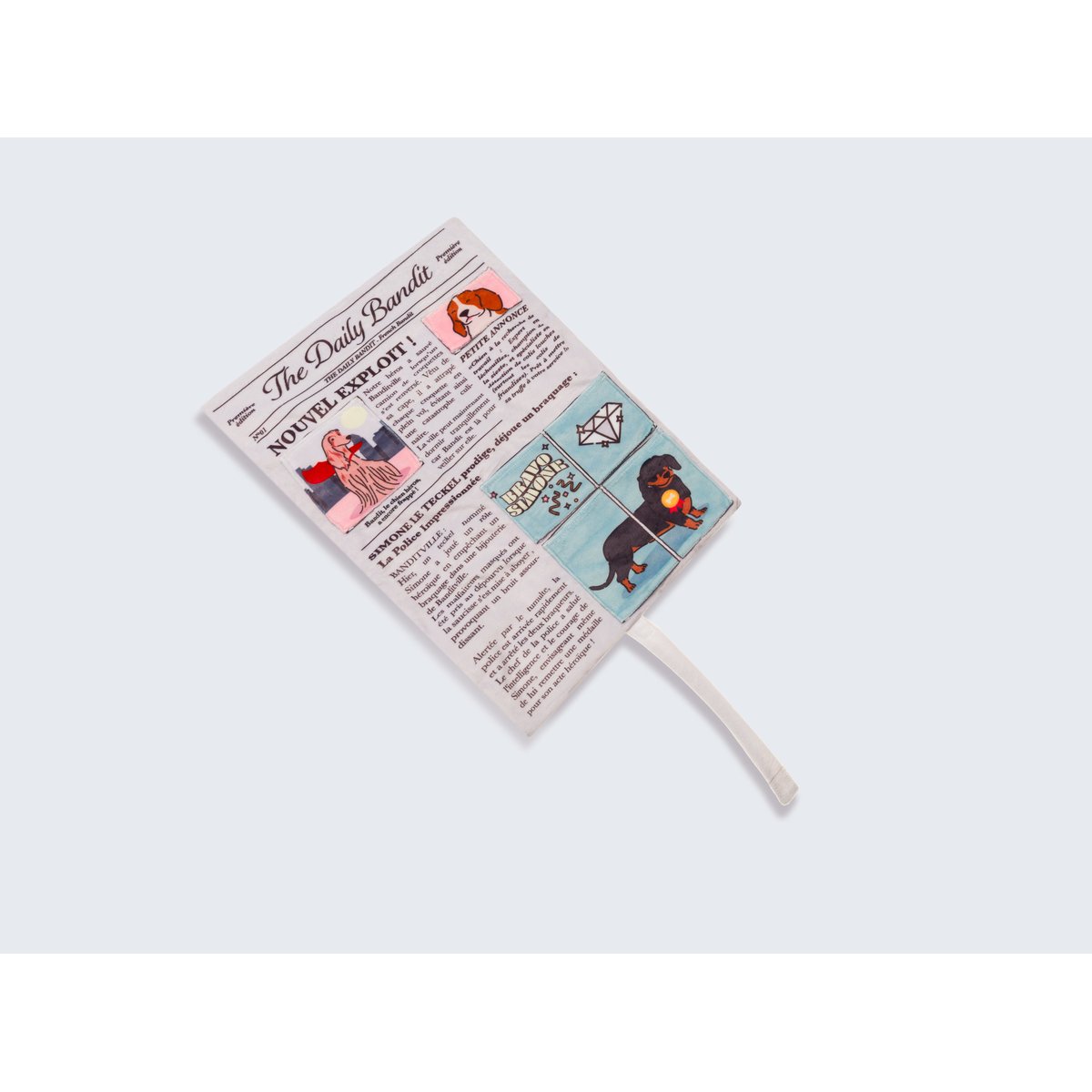 Jouet pour chien journal couleur unique, FRENCH BANDIT