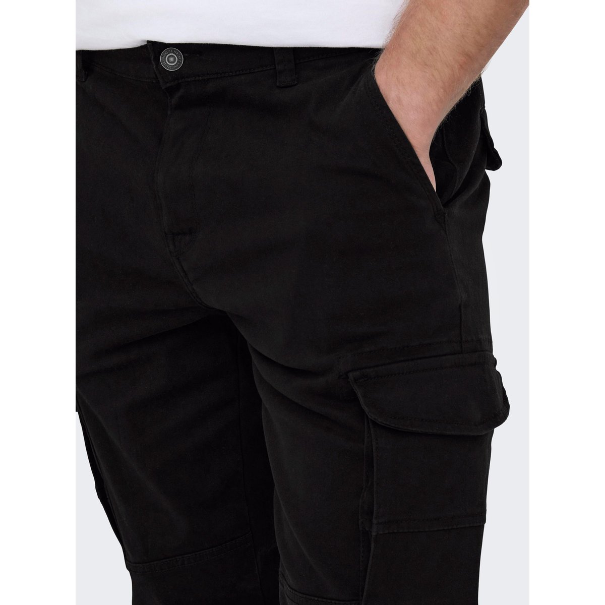 Pantalon Cargo black 1, ONLY & SONS