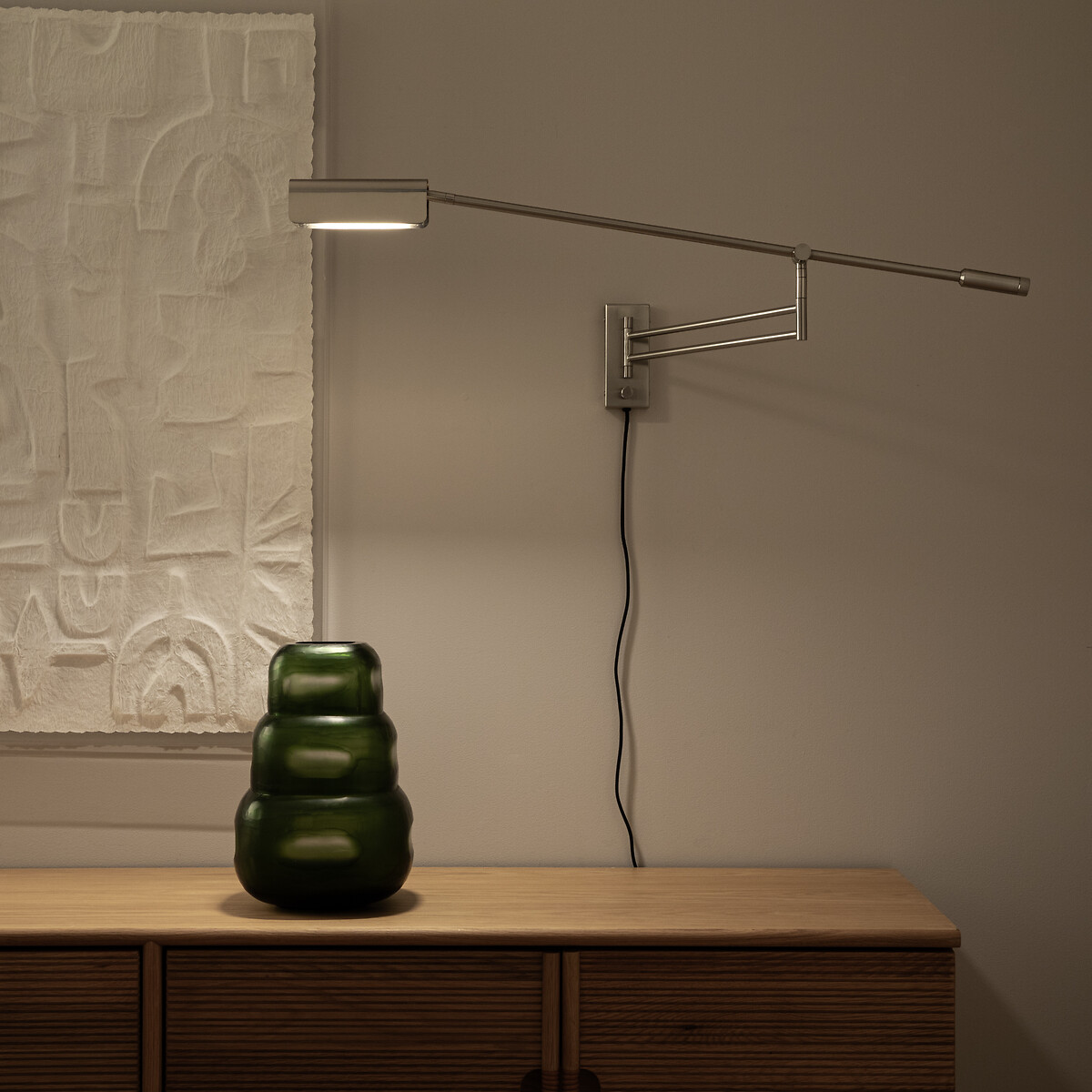 Scharnierende wandlamp, satijn nikkel, Phili satijnen nickel, AM.PM