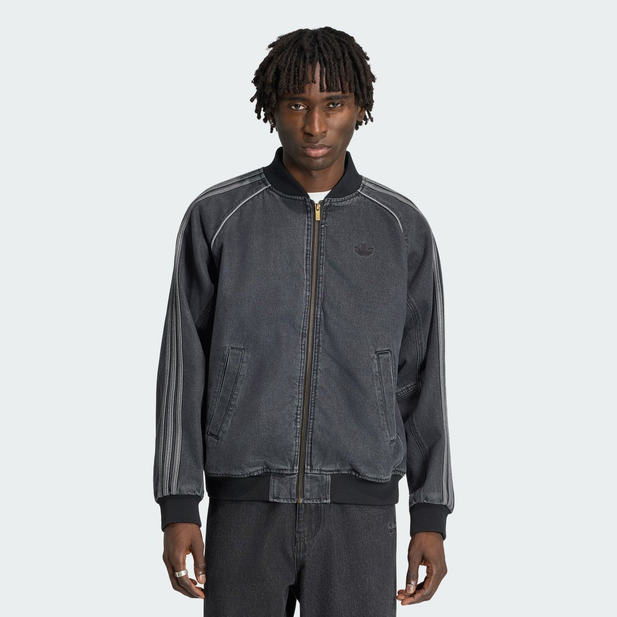 Veste De Survêtement Denim Sst Veste De Survêtement Denim Sst true black denim, adidas Originals