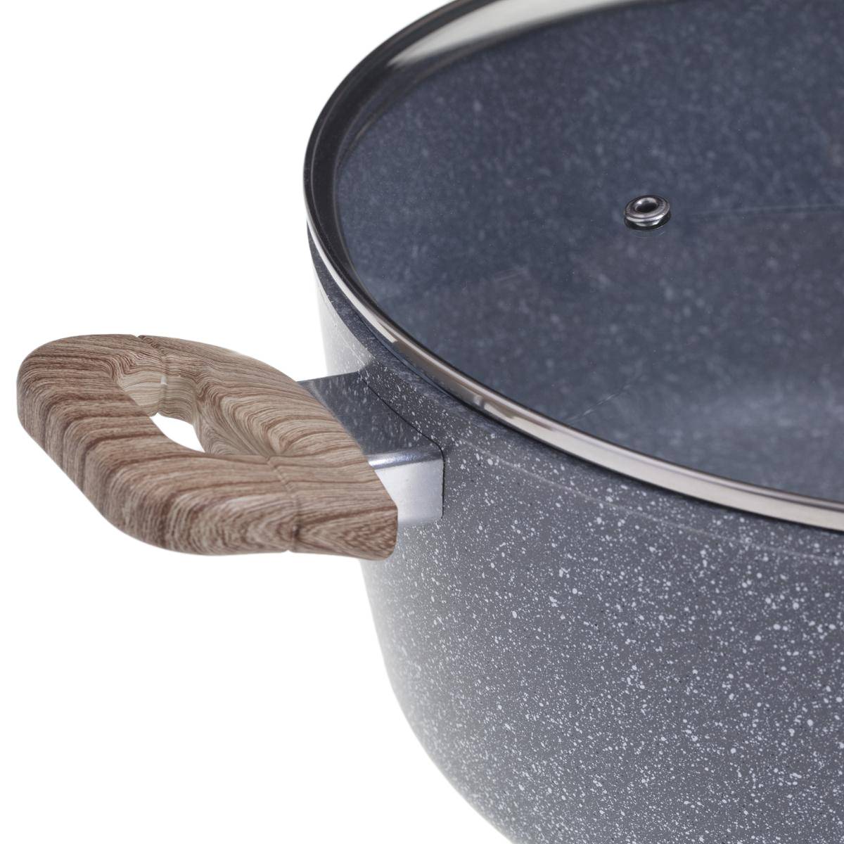 Faitout aluminium forgé NATURE gris, 5FIVE SIMPLY SMART