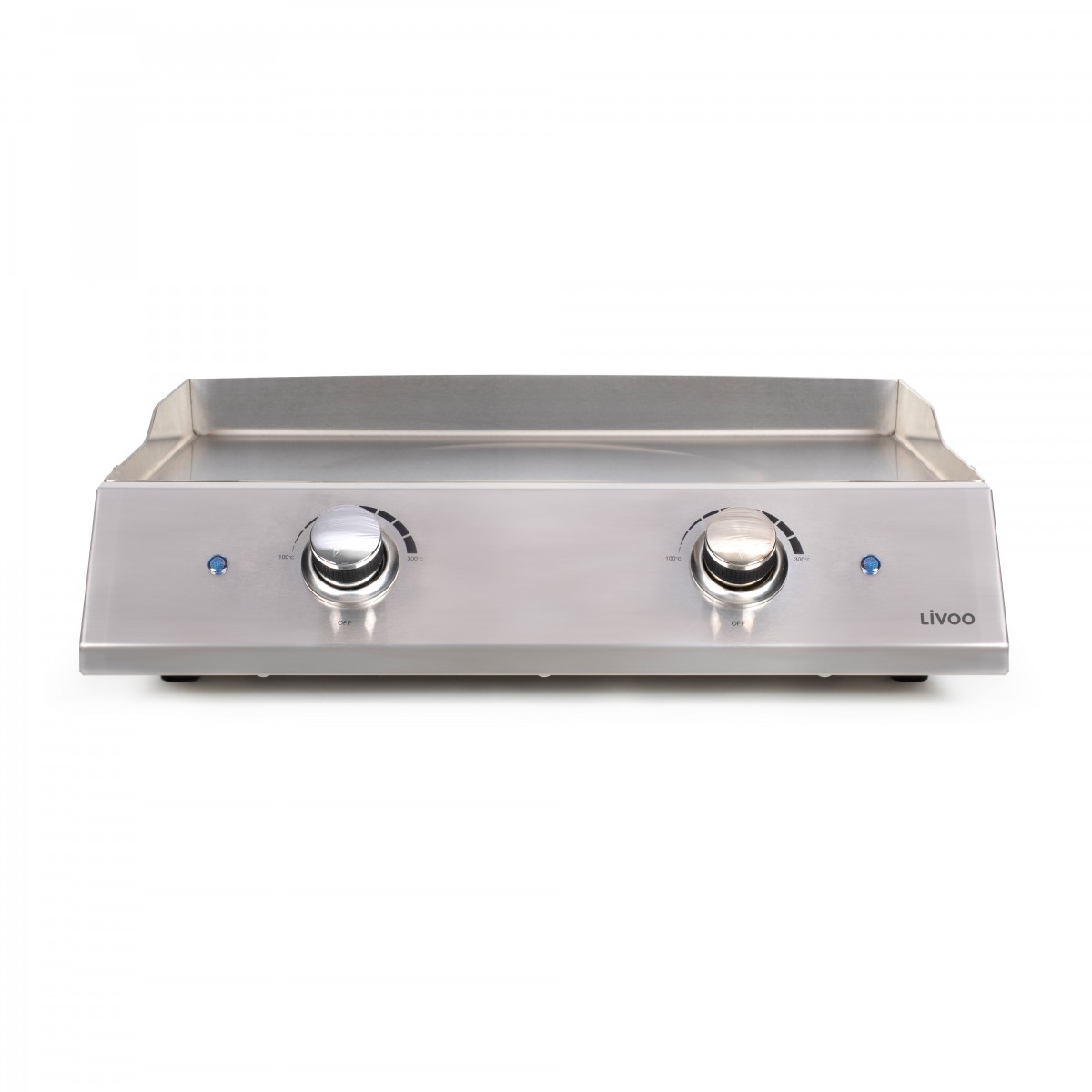 Plancha électrique inox 2 thermostats couleur unique, LIVOO