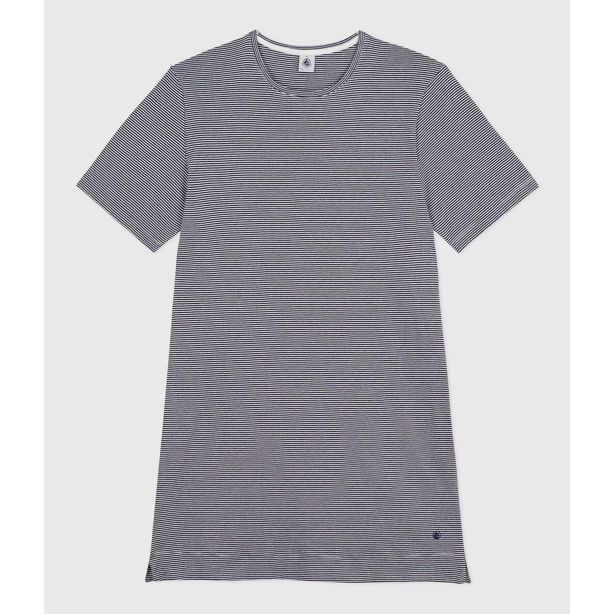 Striped Short Sleeve Nightshirt blue/white striped, PETIT BATEAU