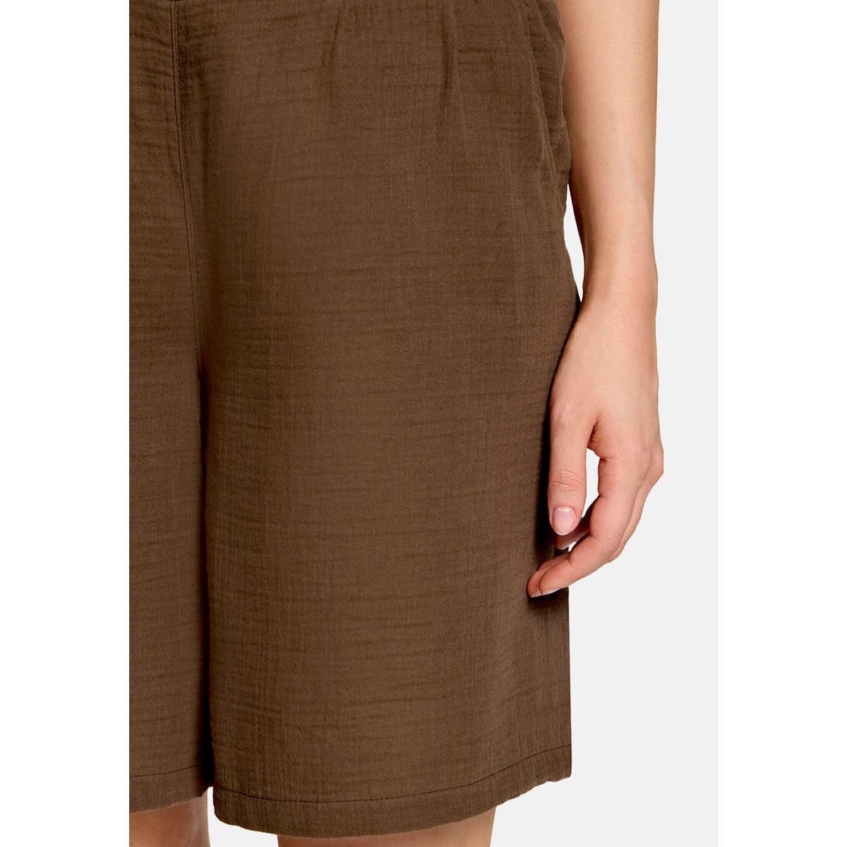 Pantalon d'été à taille élastique brown, BETTY BARCLAY