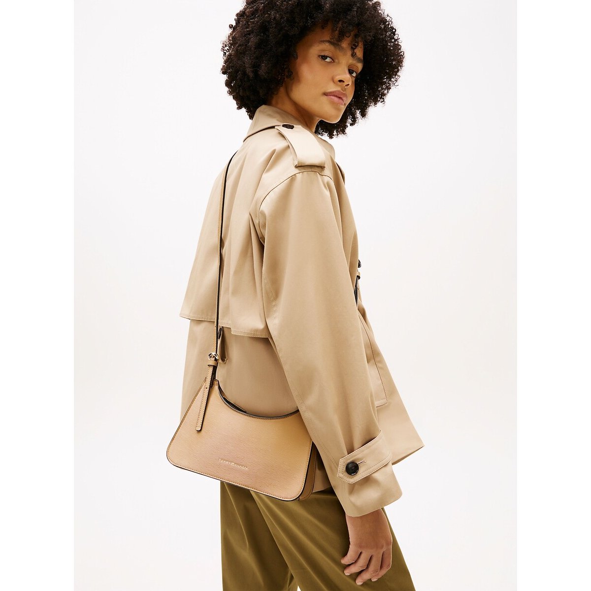 Sac à main, TH MODERN CROSSOVER beige sable, TOMMY HILFIGER