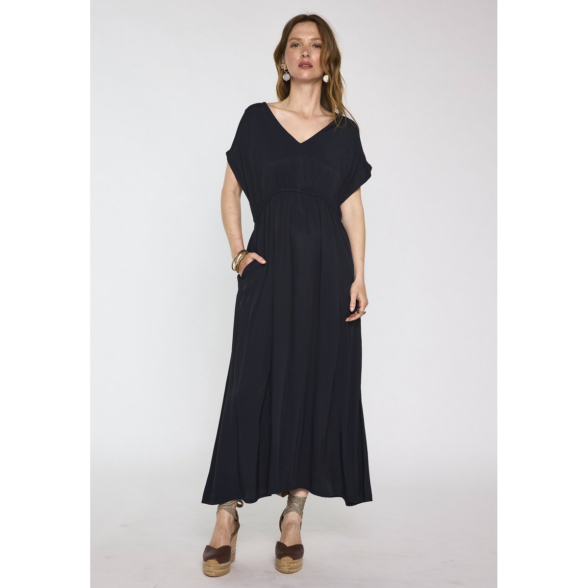 Robe droite BLOOM marine, Maison 123