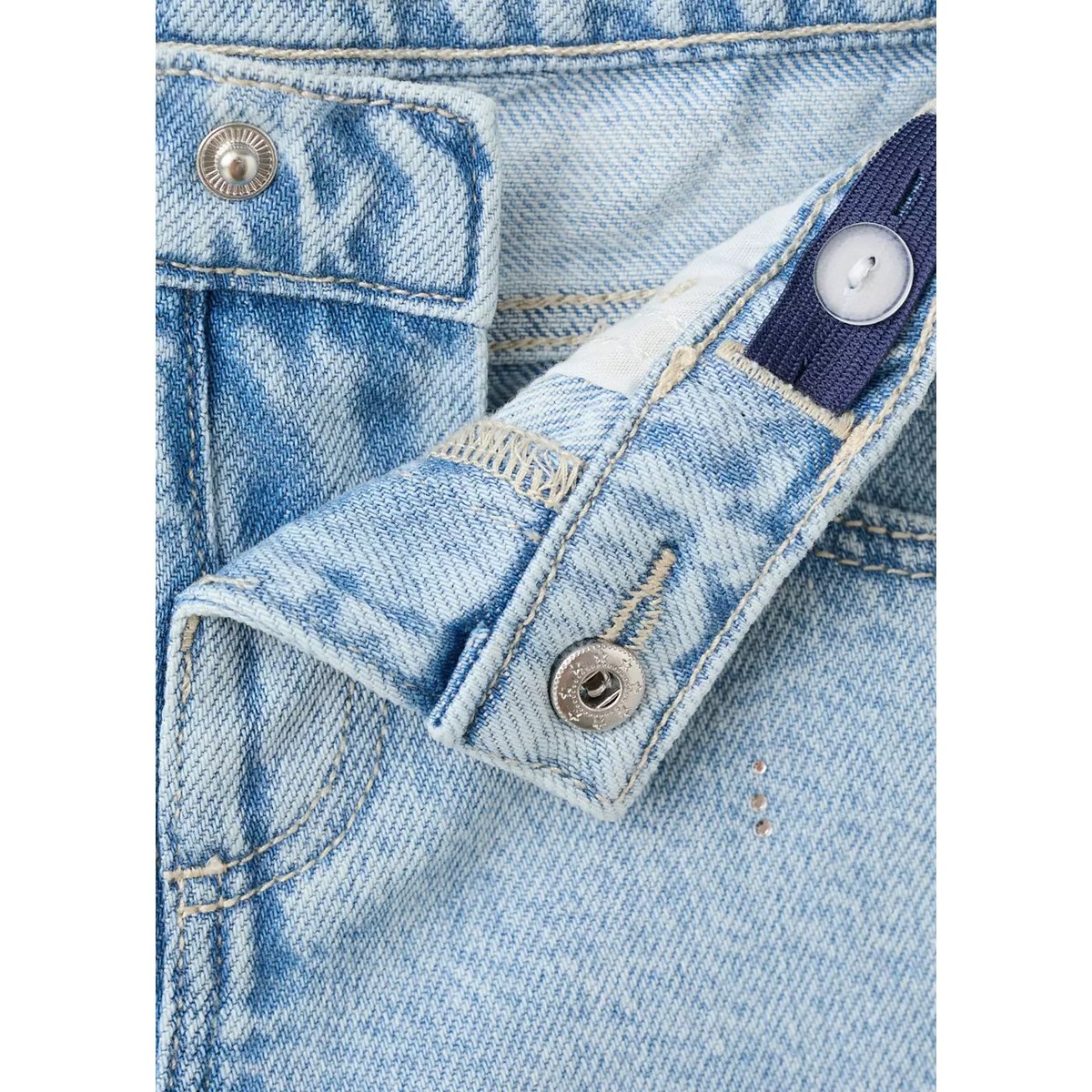 Short en jean strass bleu clair, MANGO BABY