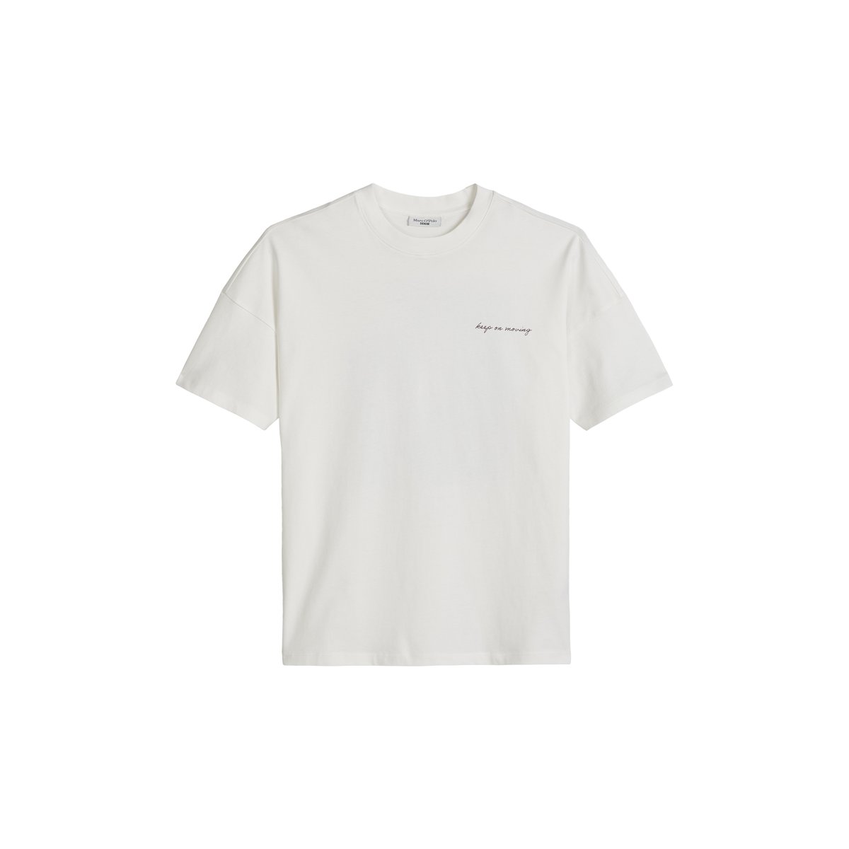 T-shirt surdimensionné en jersey lourd blanc naturel, MARC O’POLO DENIM