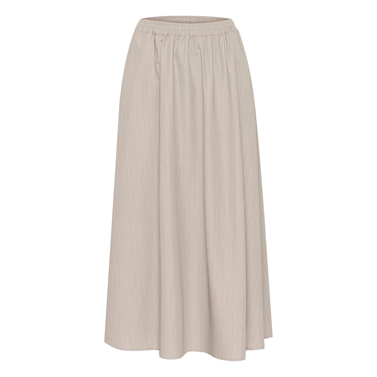 Skirt imprimé feather gray melange pinstripe, KAFFE