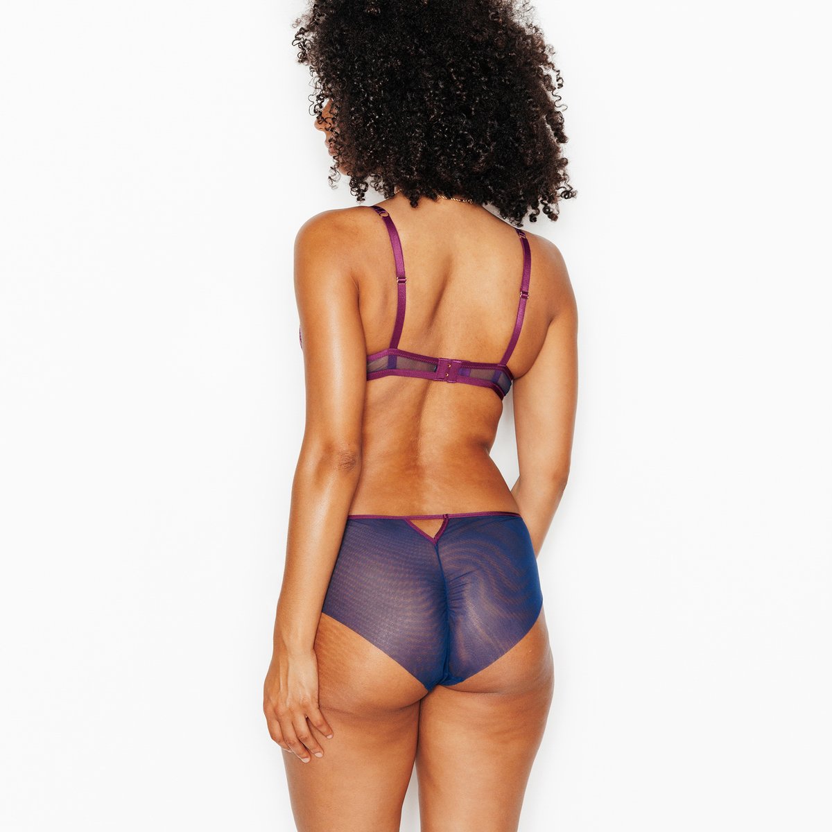 Shorty JELYANE multico bleu, ROUGEGORGE LINGERIE