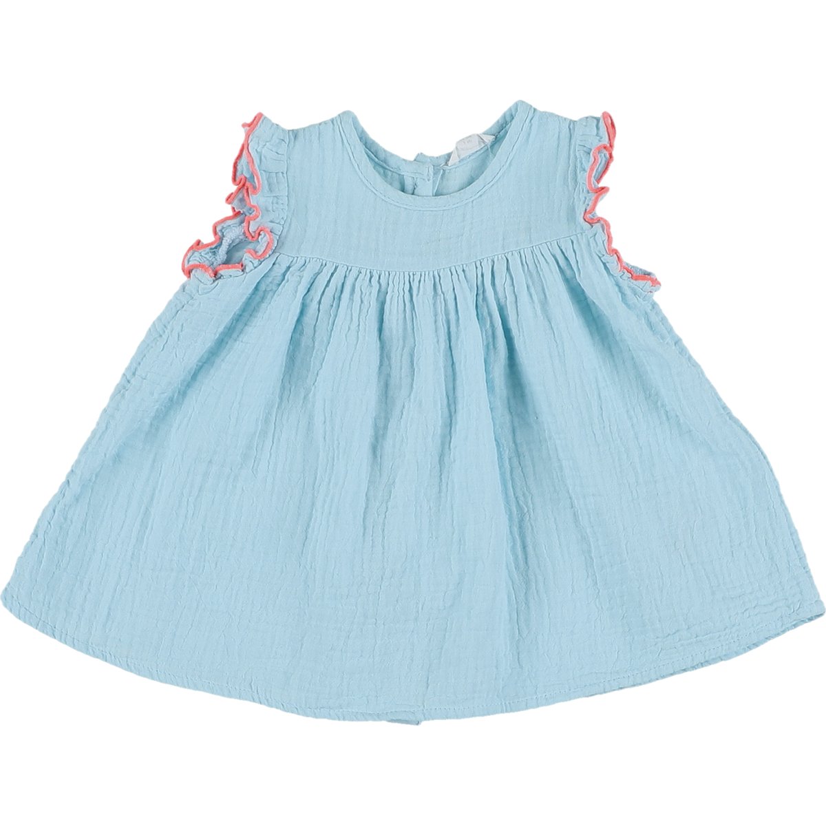 Robe gaze de coton - Très bon état bleu, VERTBAUDET