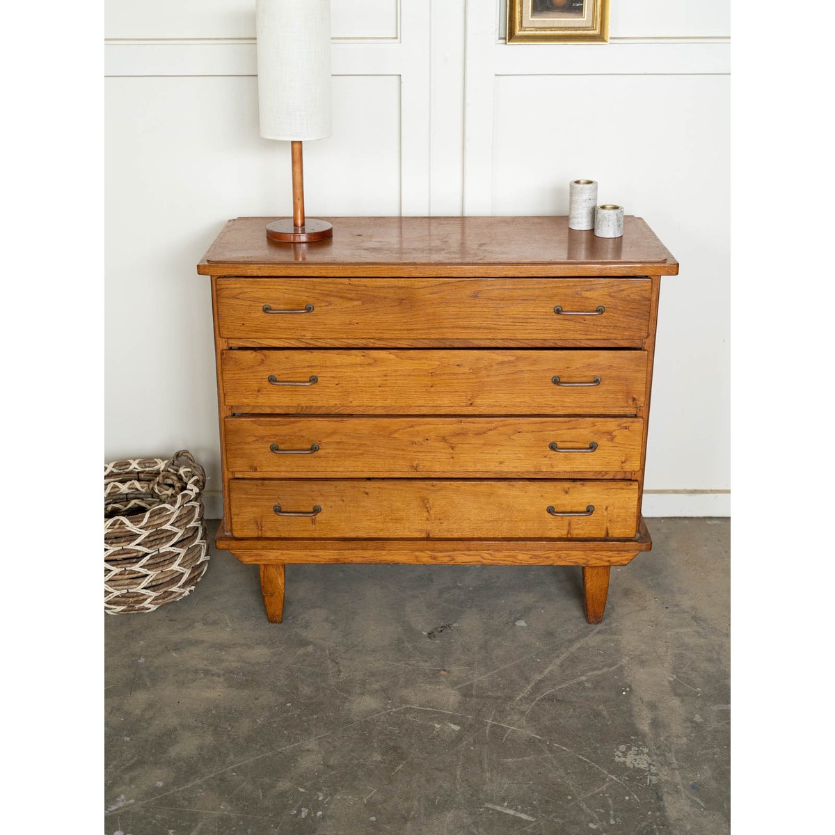 Commode années 50 Olga N°1103 - Bon état bois clair, DEBONGOUT
