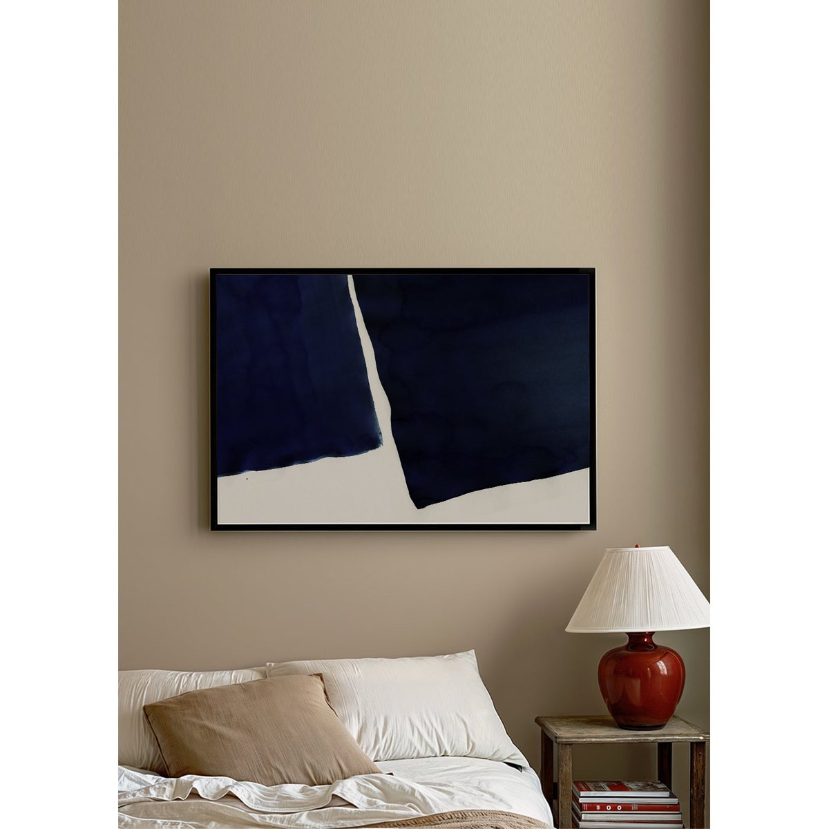 Affiche avec tableau décoratif, 50 x 70 cm jaune, HANNUN