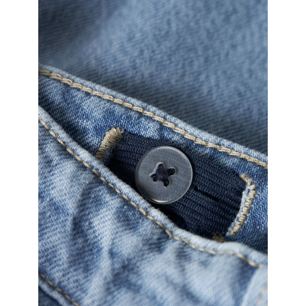 Jean droit, large bleu denim clair, NAME IT
