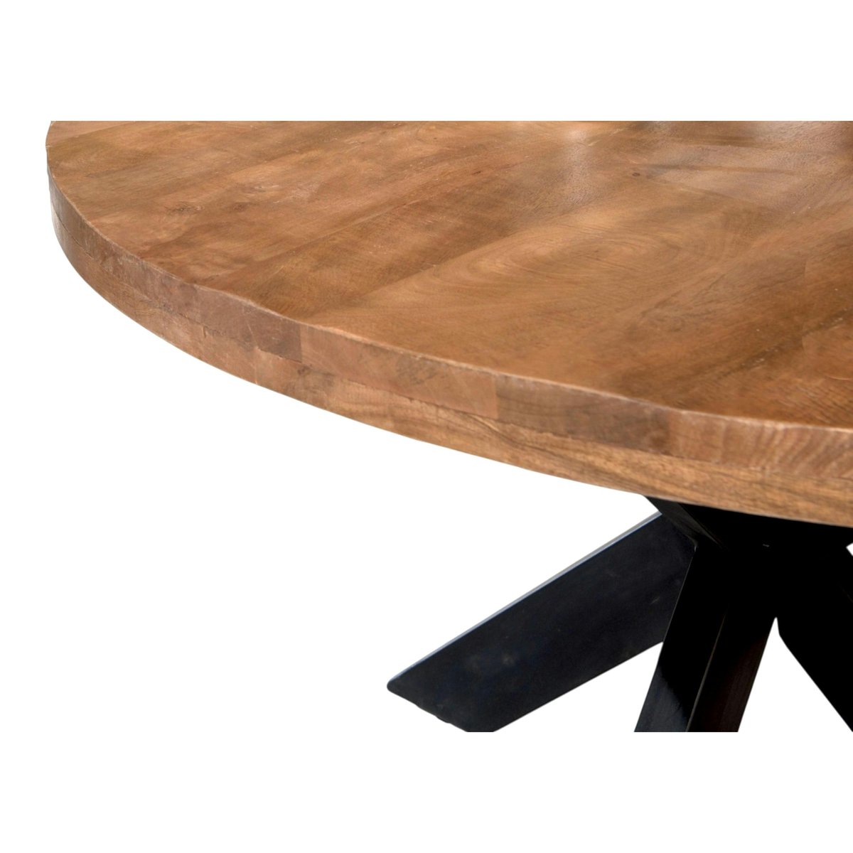 Table à manger ronde en bois de manguier Ø150 cm FULTON bois naturel, PIER IMPORT