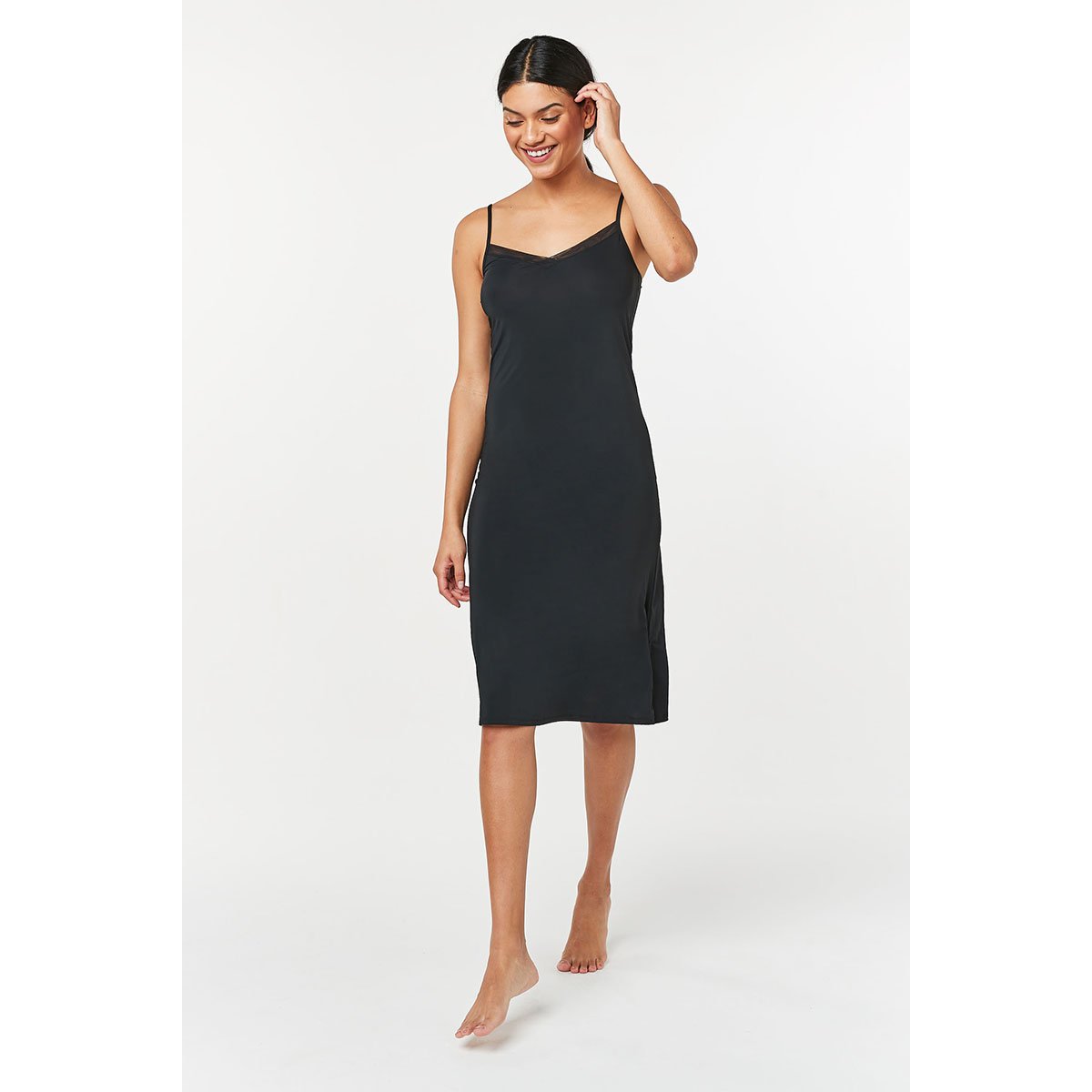 Gaines en microfibre, lot de 2 noir/nude, NEXT