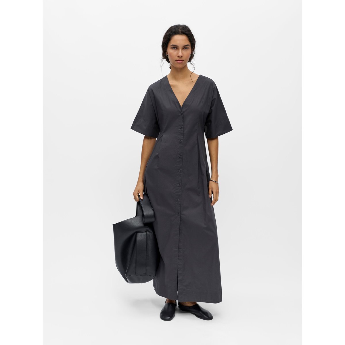 Robe Longue gris - gunmetal1, OBJECT