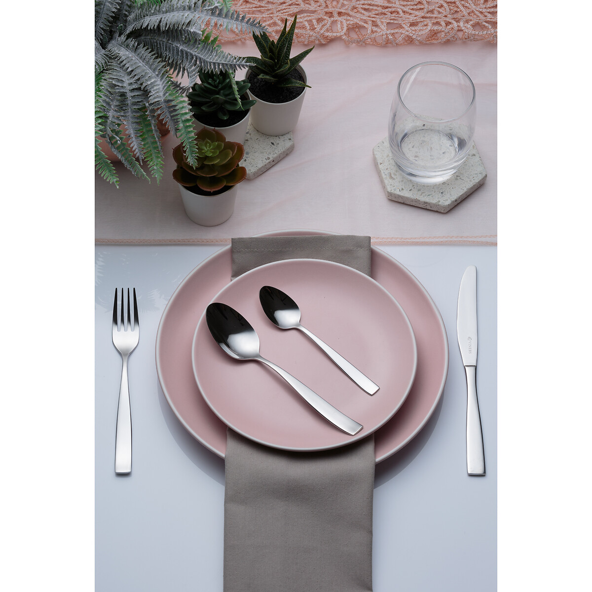 16-Piece Everyday Purity Stainless Steel Cutlery Set silver-coloured, VINERS