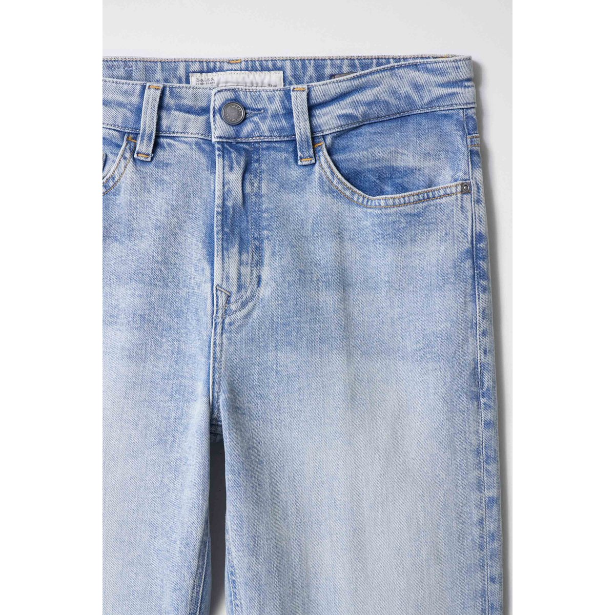 JEAN TRUE CROPPED SLIM bleu turquoise, SALSA JEANS