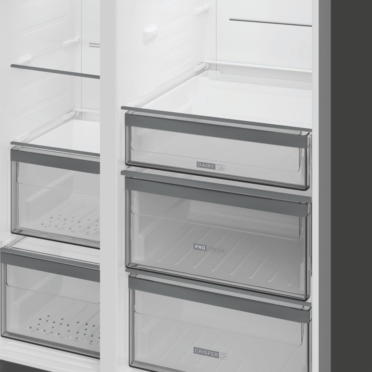 Réfrigérateur Américain WHG26574WX5E couleur unique, WHIRLPOOL