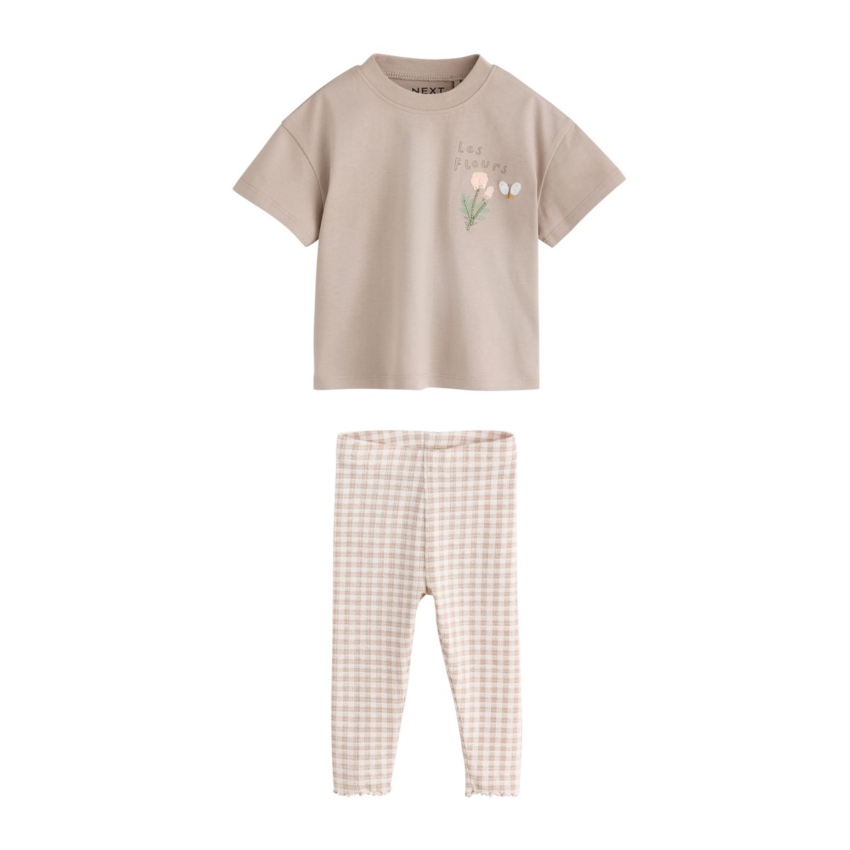 Ensemble legging et t-shirt, 4 pièces lapin neutre, NEXT