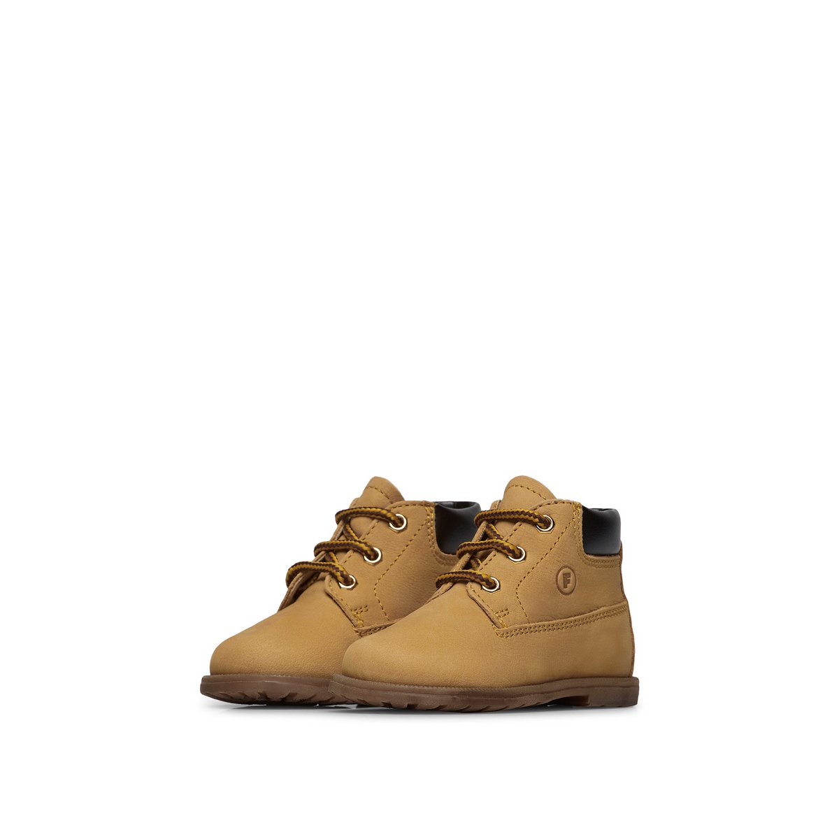 Bottines en cuir et suède STAMBECCO jaune ocre, FALCOTTO